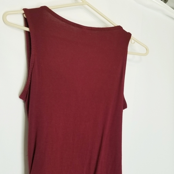 Dharma trading co Red Crossover Front ruched sides stitching broken on chest XS - Picture 8 of 14